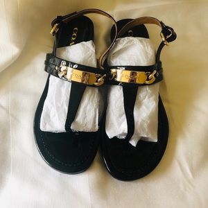 COACH BRAND NEW Black patent leather things SZ 6.5